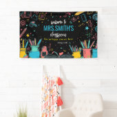 Welcome Back to School Colorful First Day Banner (Insitu)