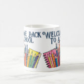 Welcome Back to School – Colorful Start Verwandlungstasse (Mittel)