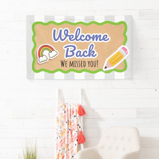 Welcome Back to School First Day Classroom Banner (Insitu)