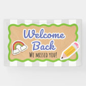 Welcome Back to School First Day Classroom Banner (Horizontal)
