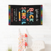 Welcome back to school , First day of school Banner (Insitu)