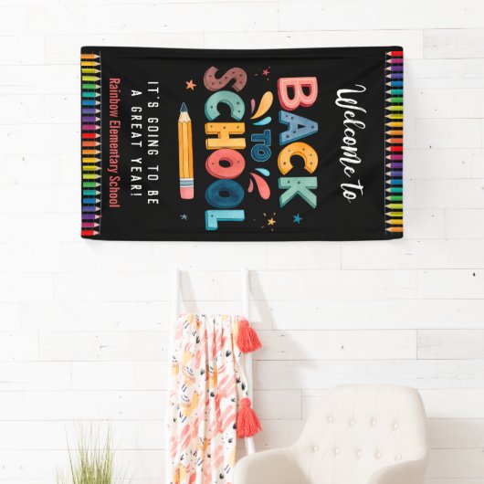 Welcome back to school , First day of school Banner (Insitu)