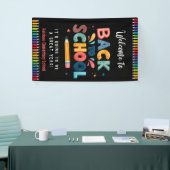 Welcome back to school , First day of school Banner (Messeveranstaltung)