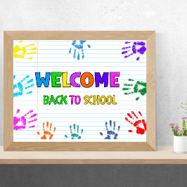 Welcome Back To School First Day Of School  Poster