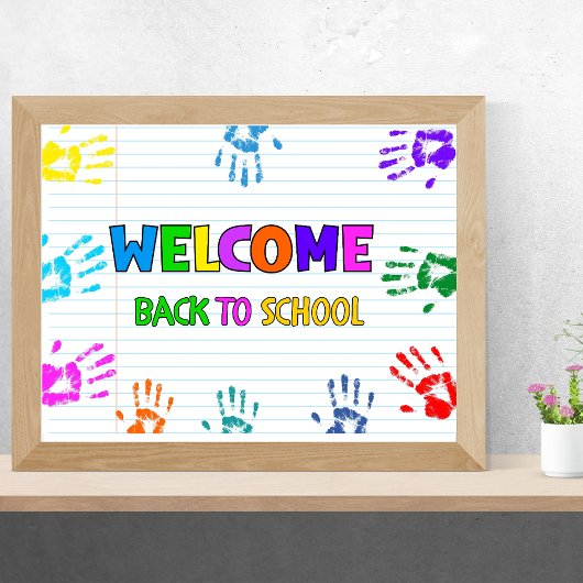Welcome Back To School First Day Of School  Poster