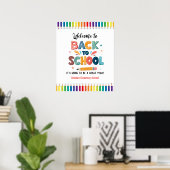 Welcome back to school  , First day of school Poster (Heimbüro)