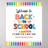 Welcome back to school  , First day of school Poster (Vorne)