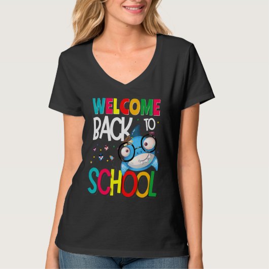 Welcome Back to School First Day of School Teacher T-Shirt (Vorderseite)