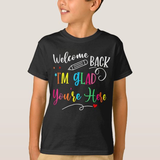 Welcome Back to School – Neon Retro Teacher Tee (Vorderseite)
