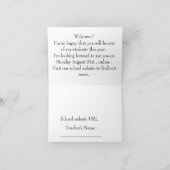 Welcome Back-to-School Online-Klassenkarte Einladung (Innenseite)