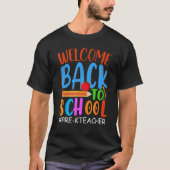 Welcome Back To School  Pencil Apple  Pre K Teache T-Shirt (Vorderseite)