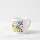 Welcome Back to School – Pencil Illustration Espressotasse (Vorderseite Rechts)
