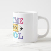 Welcome Back to School – Pencil Illustration Jumbo-Tasse (Rechts)
