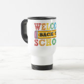 Welcome Back to School – Pencil Illustration Reisebecher (Vorderseite Links)