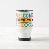 Welcome Back to School – Pencil Illustration Reisebecher (Mittel)