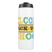 Welcome Back to School – Pencil Illustration Thermosbecher (Vorderseite)