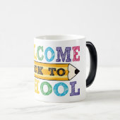 Welcome Back to School – Pencil Illustration Verwandlungstasse (VorderseiteRechts)