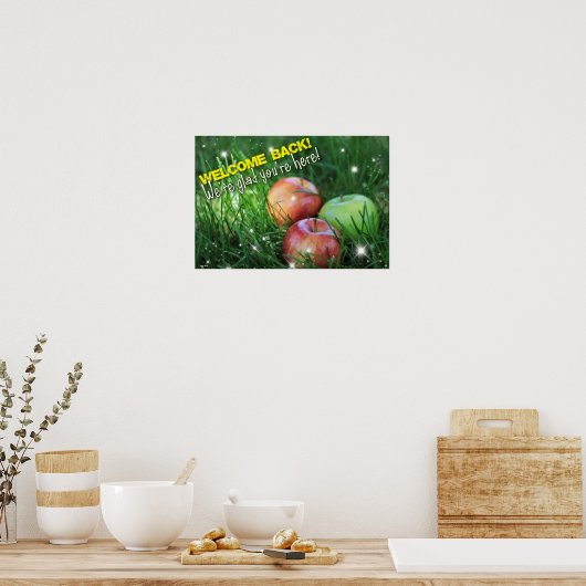 Welcome Back to School Poster (Küche)