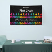Welcome Back to School Rainbow Crayon Banner (Messeveranstaltung)