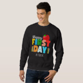 Welcome Back To School Rainbow   Happy First Day S Sweatshirt (Vorne ganz)
