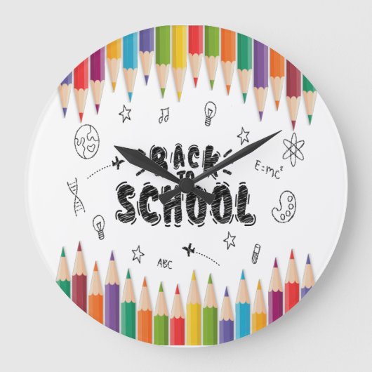 Welcome Back To School Shirt, First Day Of School Große Wanduhr (Vorderseite)