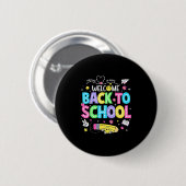 Welcome Back To School Shirts First Day Of School Button (Vorne & Hinten)