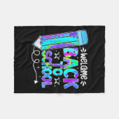 Welcome Back To School Shirts First Day Of School Fleecedecke (Vorderseite (Horizontal))