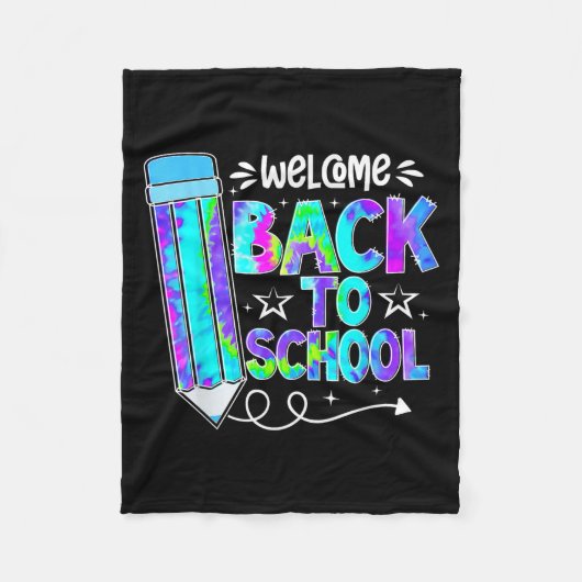 Welcome Back To School Shirts First Day Of School Fleecedecke (Vorderseite)
