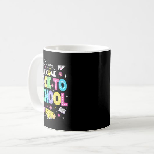 Welcome Back To School Shirts First Day Of School Kaffeetasse (Vorderseite Links)