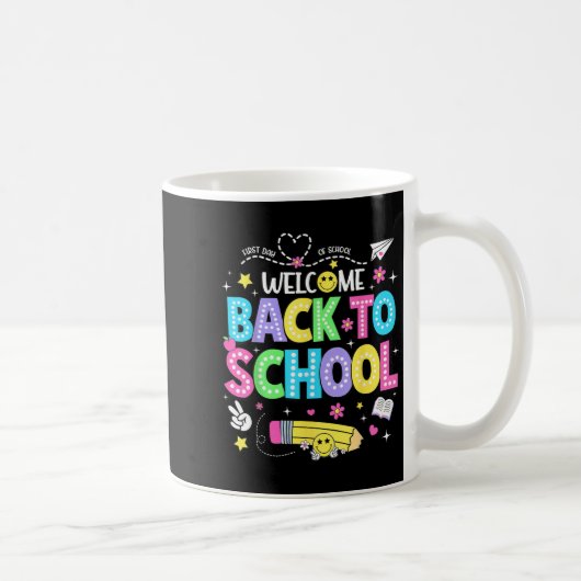 Welcome Back To School Shirts First Day Of School  Kaffeetasse (Rechts)
