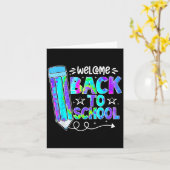 Welcome Back To School Shirts First Day Of School  Karte (Gelbe Blume)