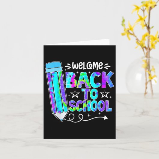 Welcome Back To School Shirts First Day Of School  Karte (Gelbe Blume)
