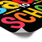 Welcome Back To School Teacher Student First Day O Poster (Ecke)