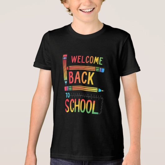  Welcome Back To School  Tri-Blend Shirt (Vorderseite)