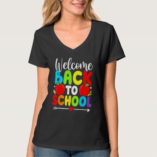 Welcome Back To School TShirt Funny Teacher Love K (Vorderseite)