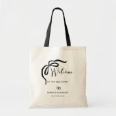 Welcome bag for destination wedding, ribbon tragetasche (Vorne)