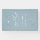 WELCOME BAPTISM banner custom BLUE (Horizontal)