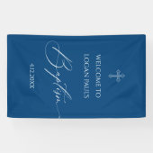 WELCOME BAPTISM banner custom BLUE (Horizontal)