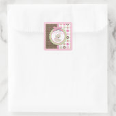 Welcome Bär Girl TY Square Sticker (Tasche)