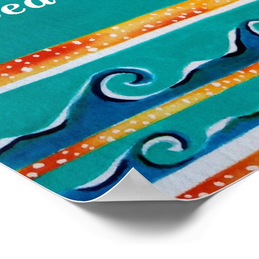 Welcome Beach House Poster (Ecke)