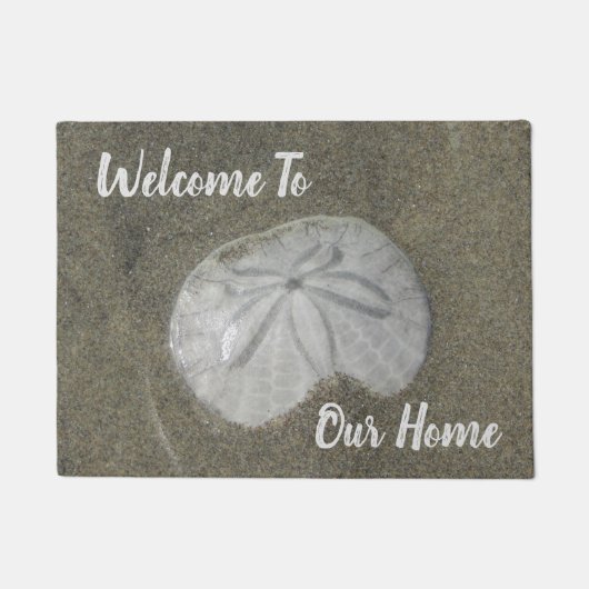 Welcome Beach House Rental Sand Dollar Foto Guest Fußmatte (Vorderseite)