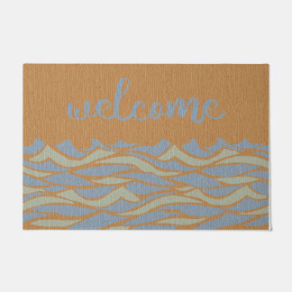 Welcome Beach Rug, Ocean Wave Mat, Personalisiert Fußmatte