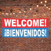 Welcome Bienvenidos English Spanish Banner