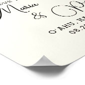 Welcome Boho Fall Blume Hochzeit Poster (Ecke)