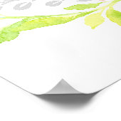 Welcome Brautparty Desert Cactus Watercolor Poster (Ecke)