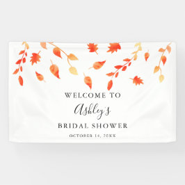 Welcome Brautparty Herbst Herbst Blätter Banner