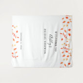 Welcome Brautparty Herbst Herbst Blätter Wandteppich (Vorderseite (Horizontal))