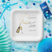 Welcome Brunch und Bubbly Brautparty 9" Pappteller (Party)