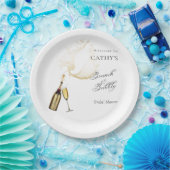 Welcome Brunch und Bubbly Brautparty 9" Runde Pappteller (Party)