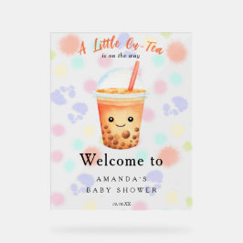  Welcome Bubble Tea Baby shower Welcome Acrylschild